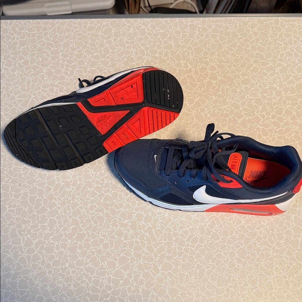 Nike Blue and Orange/Red Athletic Shoes